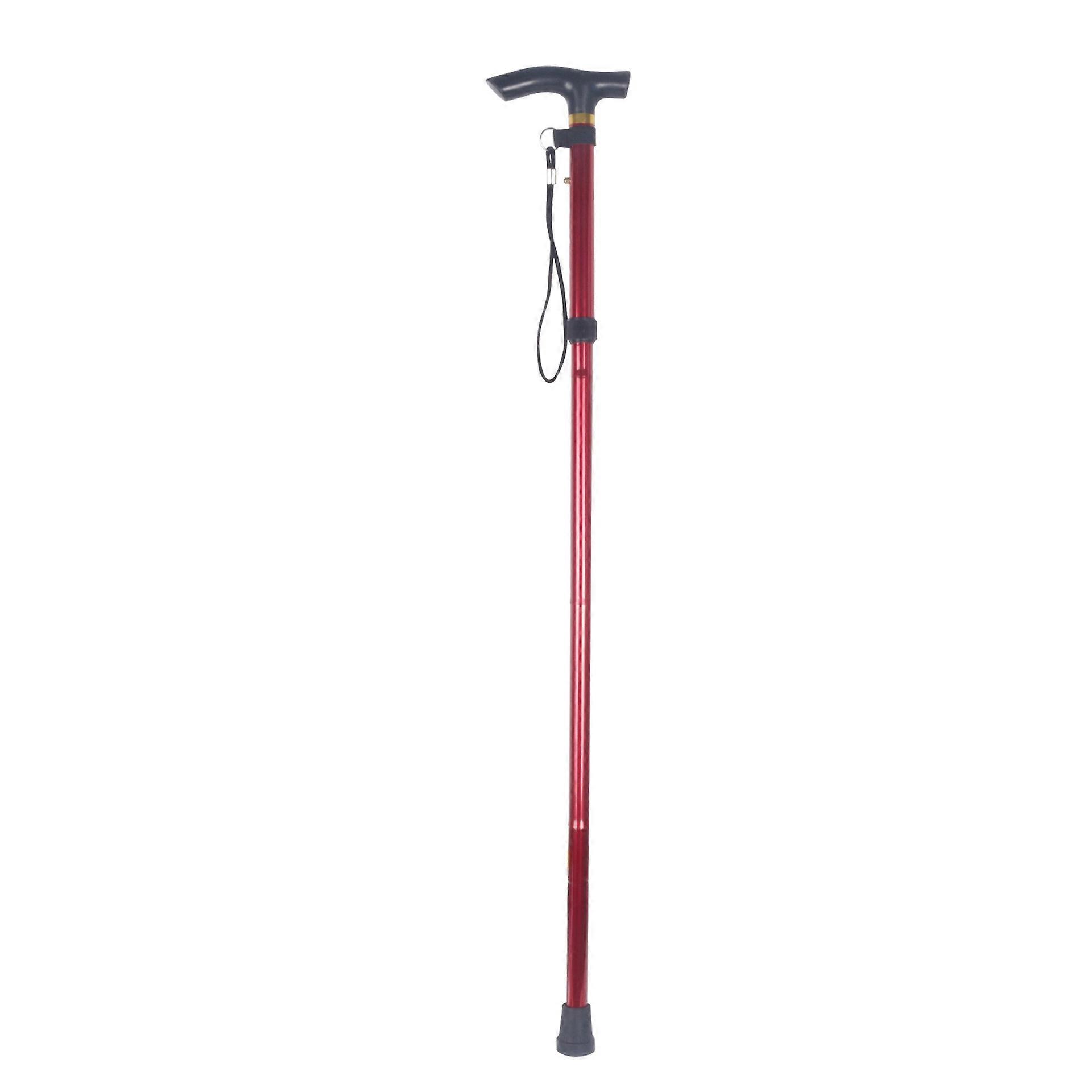 Aluminum Alloy Cane Telescopic Cane Adjustable Length Lightweight Non-slip Walking Cane Blind Crutches Trekking Mountaineering Stick Mobility Aids Ca