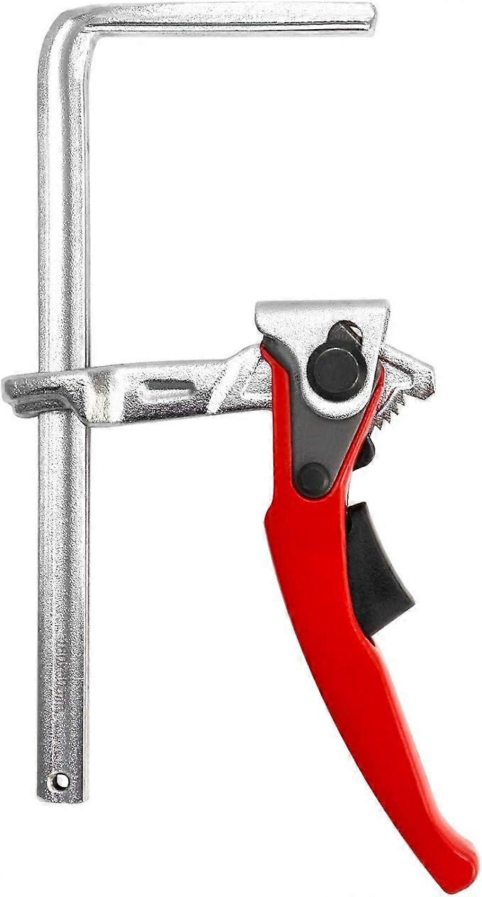 Ratchet Table Clamp, Quick Release Clamp with 160mm" Capacity and 60mm" Throat Depth for Sanding and Cutting, 1 Piece