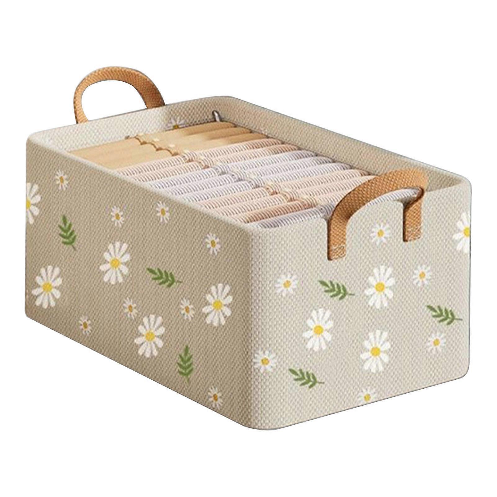 Clothes Storage Box Classification with Handle Large Capacity Foldable Stoarge Wardrobe Drawer Organiser Trousers T-shirts Socks Storage Case