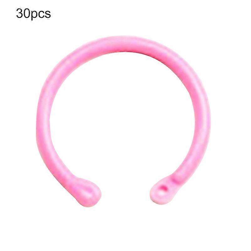 30Pcs Binding Ring Candy Color Hole Plastic Binding Ring Coil Binder Hoop Holder Tool for Loose Leaf