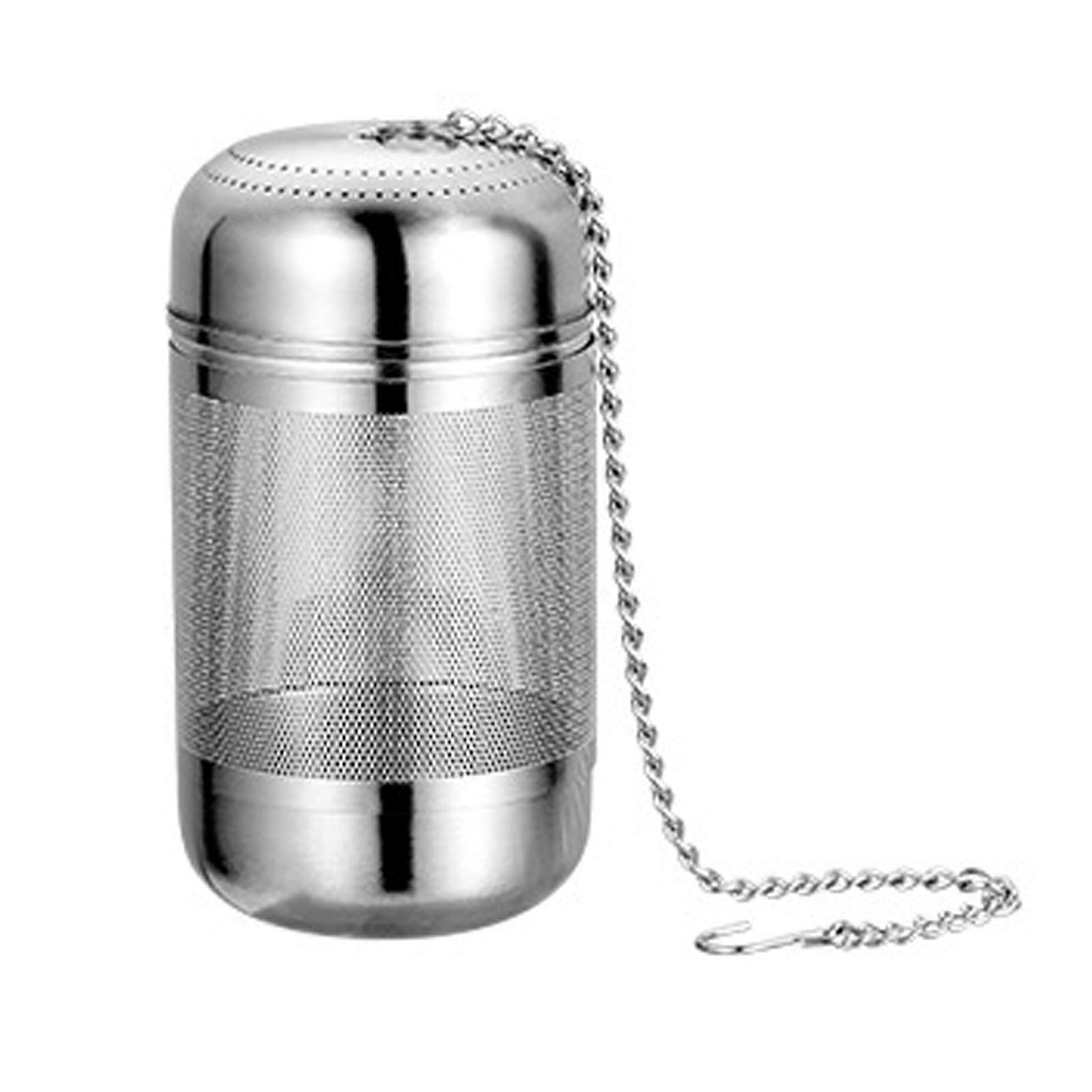Stainless Steel Tea Infuser Strainer Fine Mesh Tea Ball Steeper for Loose Leaf Tea Reusable Tea Filter Bags Diffusers with Chain Hook And Lid