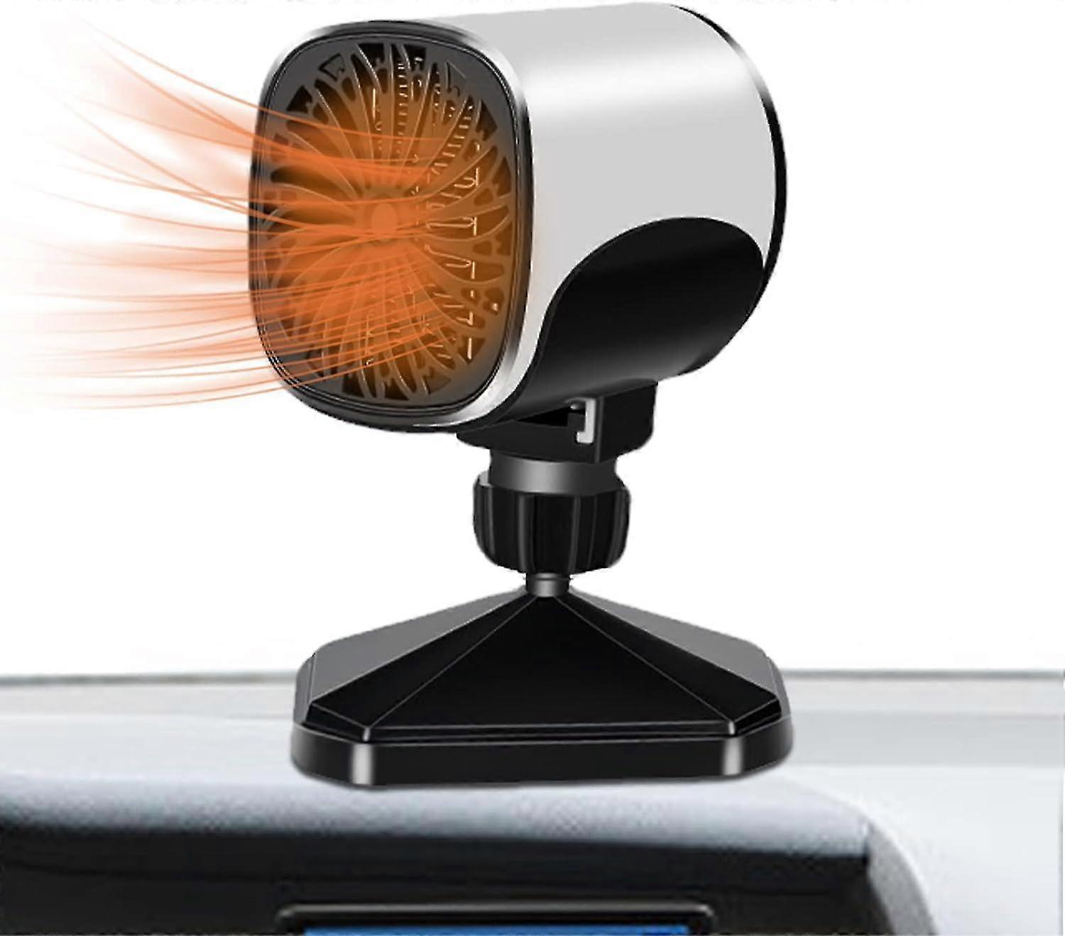 Car Heater, Portable Car Heater Fan, 2 In 1 Portable Windshield Defogger And Defroster, With Cigarette Lighter Power Cord