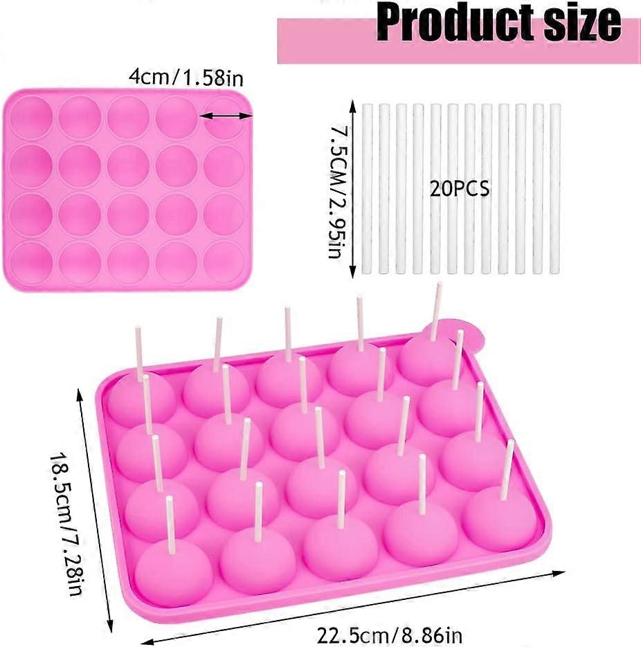 Stampo Per Cake Pop In Silicone - 20 Cavità - Senza BPA - Per Torte E Dolci - Foto 5