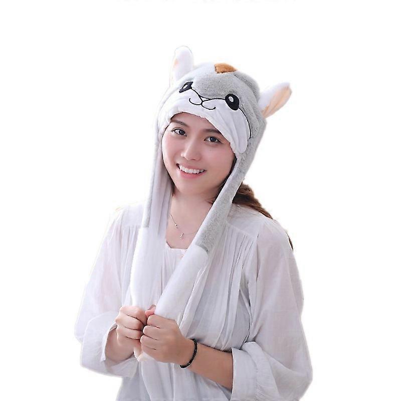 Hamster hat with moving ears
