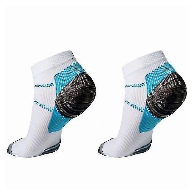 1 Pair Mens Plantar Fasciitis Elastic Compression Low Cut Short Ankle Socks Arch Support Athletic Gym Sports Running