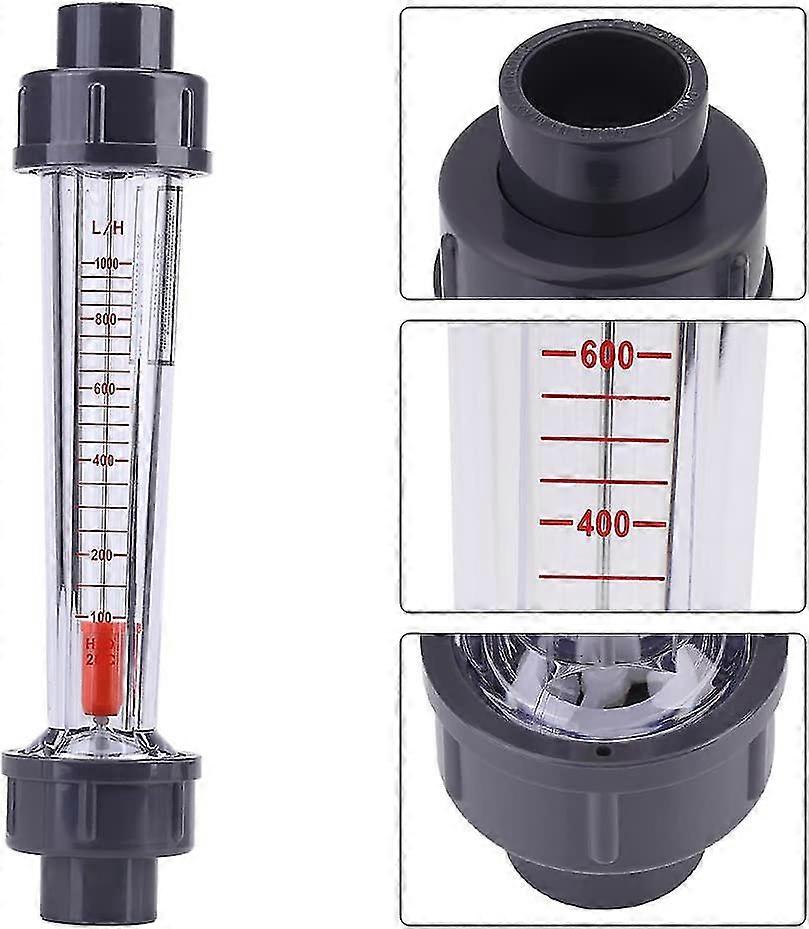 Water Flow Meter Transparent Plastic Tube Type 100-1000l / H Flow Meter Measure Water Flow Measure Lzs-15