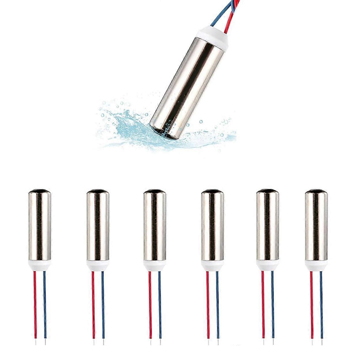6PCS DC CorelessVibration Motor 7X25Mm Waterproof Vibration Motor 1-6V 8000-2000RPM Suitable for Vi