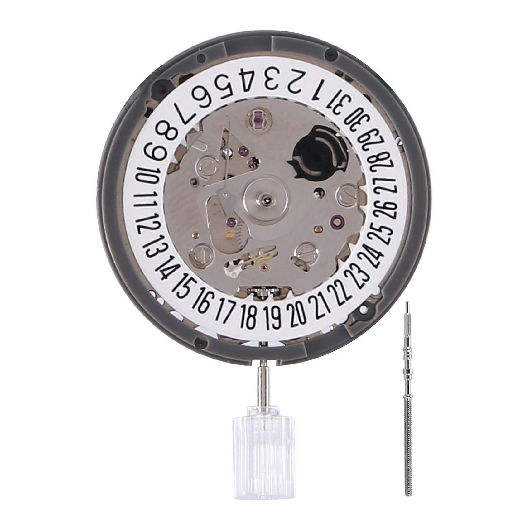 24 Rubis NH35A NH35 6 Heures Automatique Mécanique Montre Mouvement 21600Bph Noir Date Fenêtre comme le montre