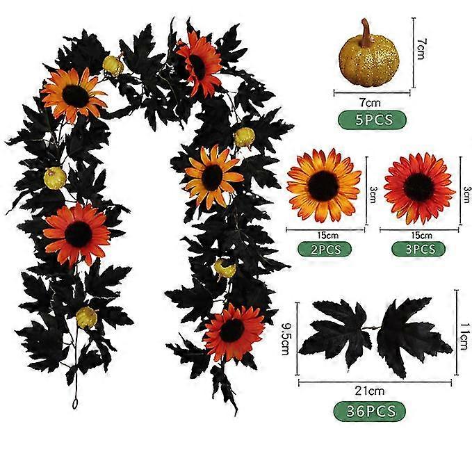 Black Decorations Halloween Garland