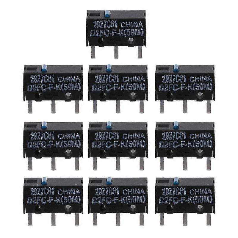 Myš Mikro Spínač D2FC-F-K (50M Kliknutí) Tlačítko Myši Modrá Tečka 2ks / 10ks