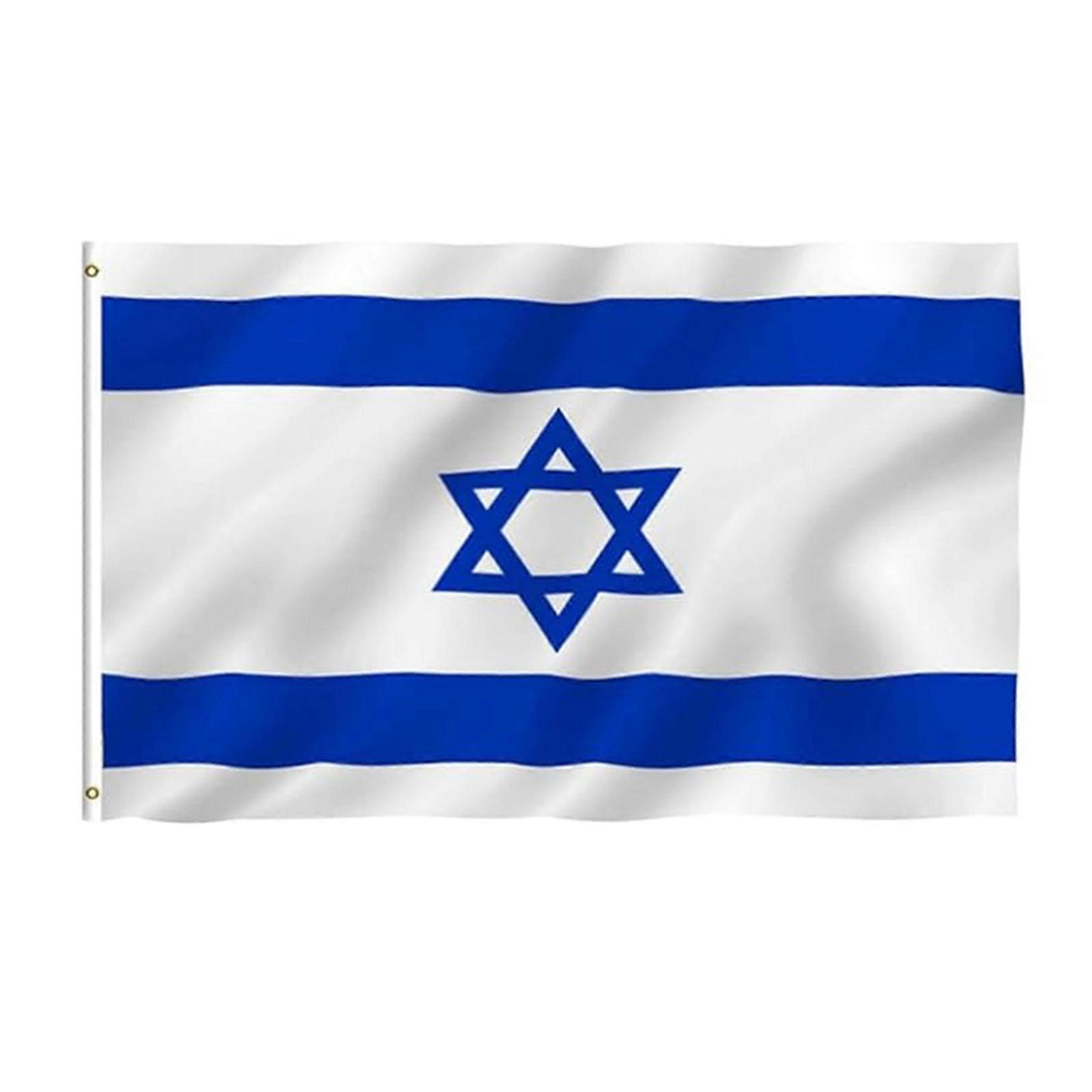 Polyester Israel Flagga 3x5Ft för utomhusbruk