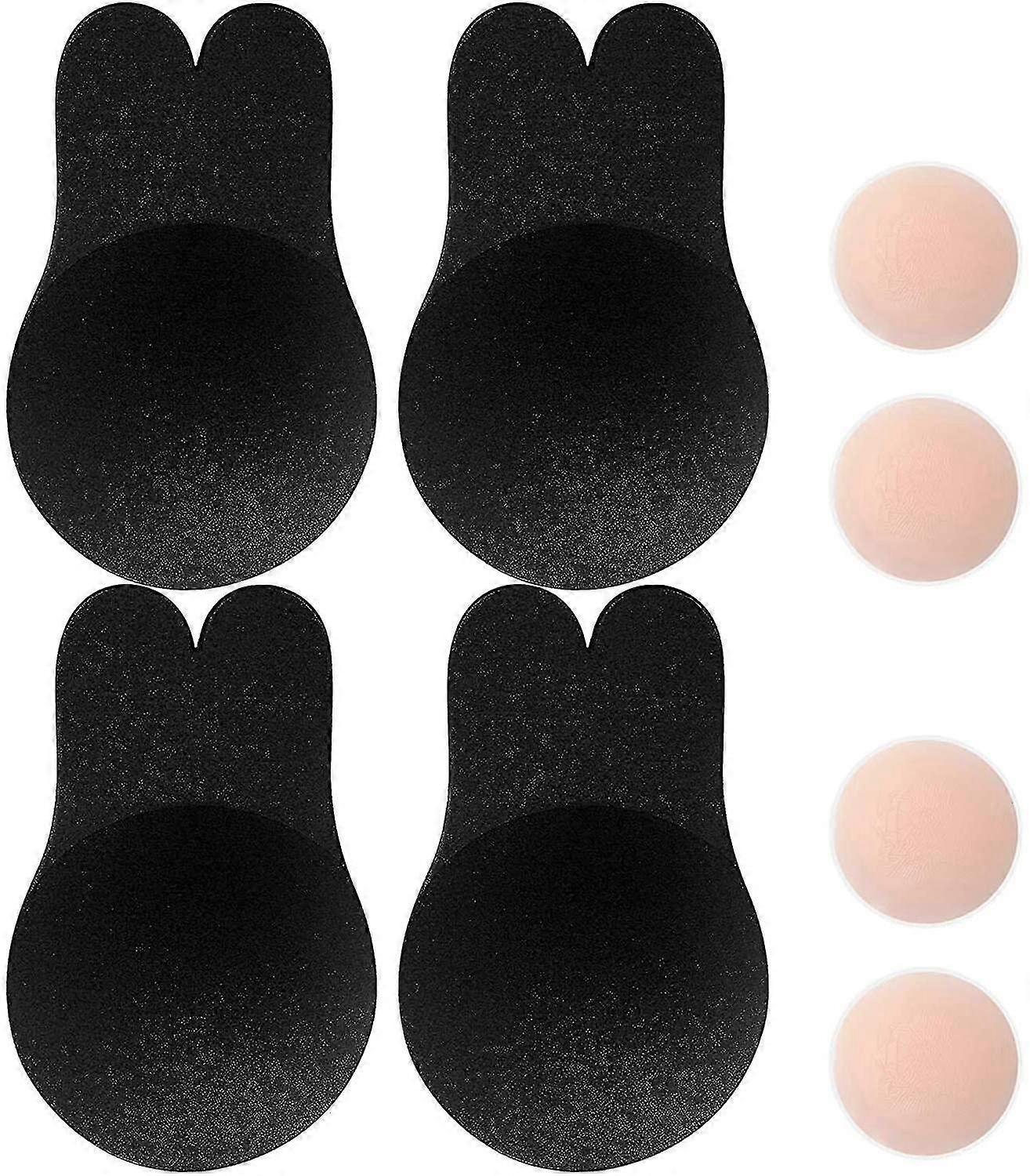 Donna Push Up adesivo silicone invisibile coniglio reggiseno riutilizzabile lifting reggiseno coppe capezzolo copertura