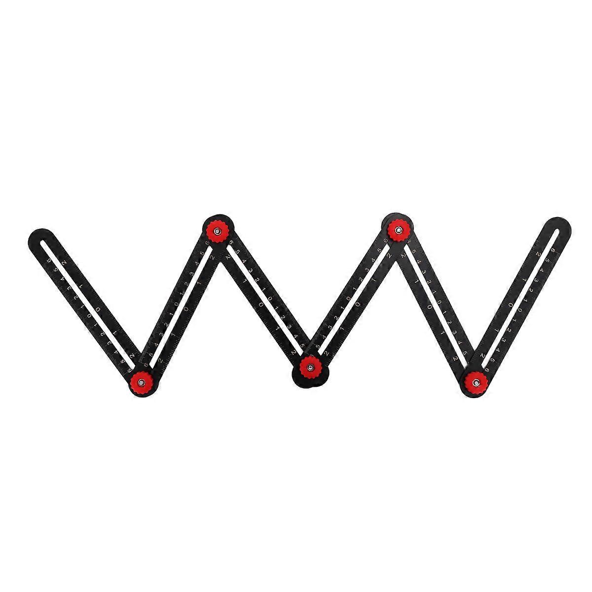 6/12 fold Multi-angle Measuring Ruler Tile Hole Locator Adjustable Tool Masonry Glass Fixed Universal Angular Template