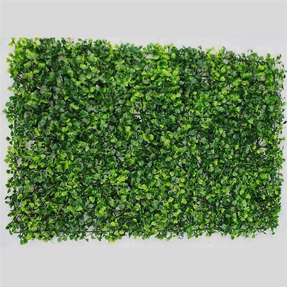Set of 2 Artificial Decorative Hedges in Synthetic Wood for Indoor and Outdoor 60 x 40 cm