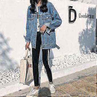 Solid Jeans Jakke Løs Casual Coats