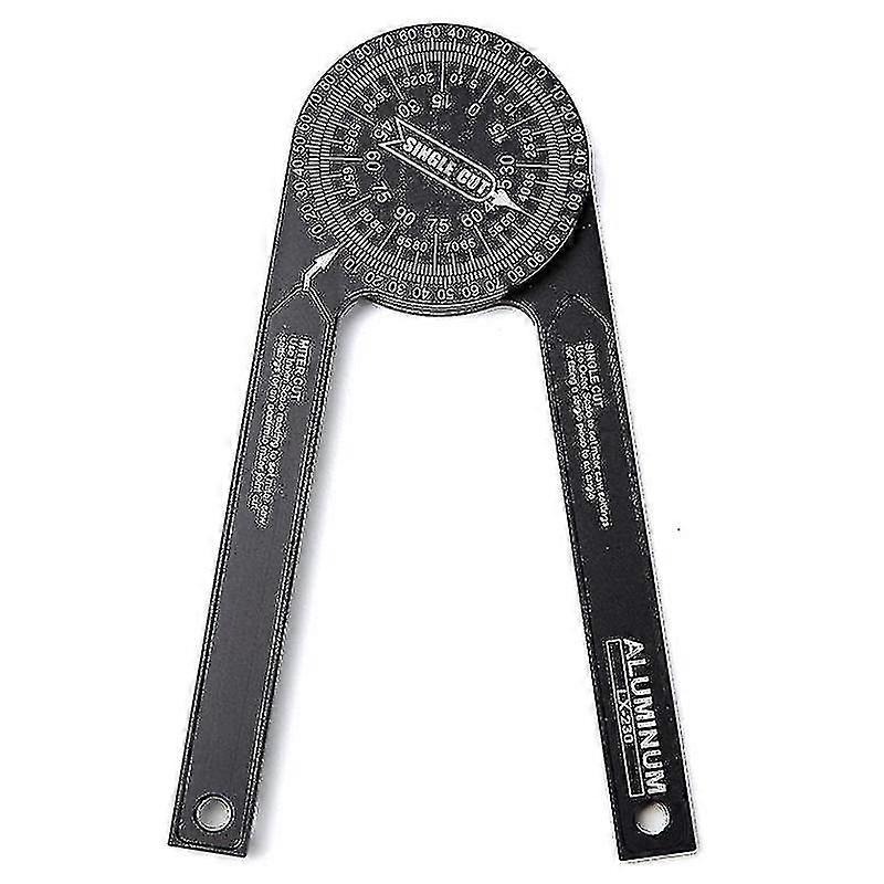 Alumínio Miter Saw Protractor, Localizador de Ângulo de 7,3 polegadas, rotação de 360 graus, escalas gravadas a laser de precisão