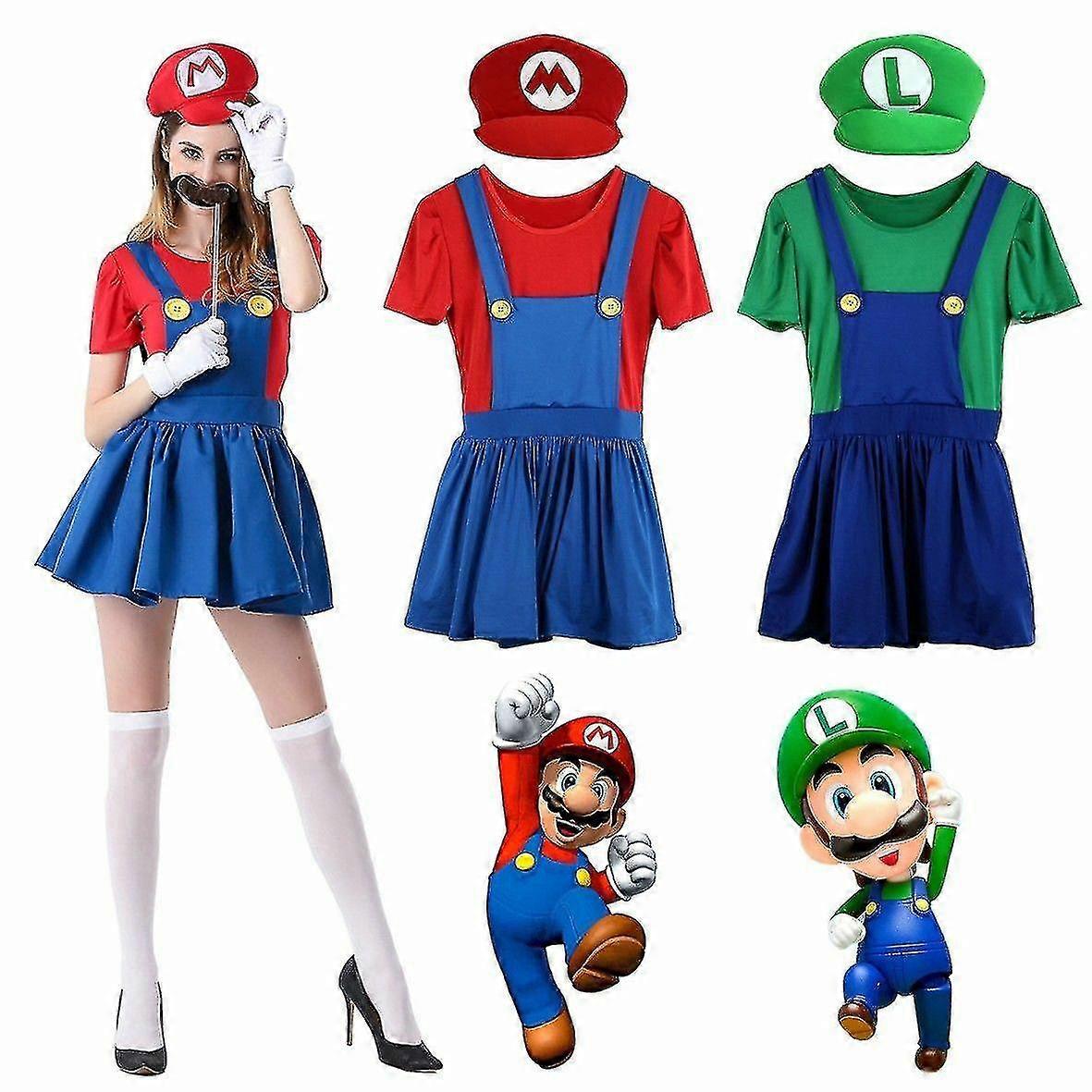 Mario And Luigi Costume For Womens
