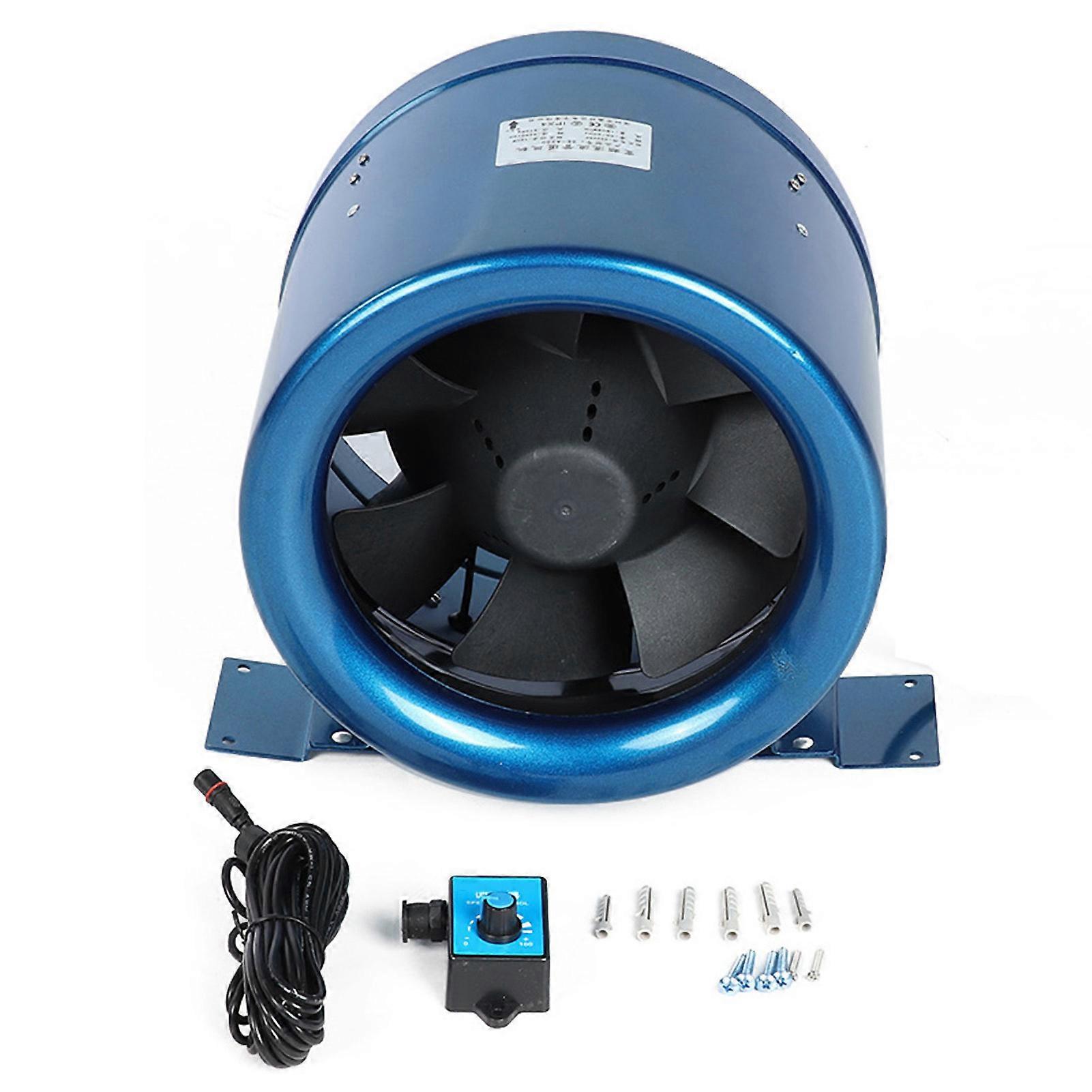 10in Adjustable Speed Controller Duct Fan for Hotels 150W 3200RPM 1065CFM 1808m/h AC220V