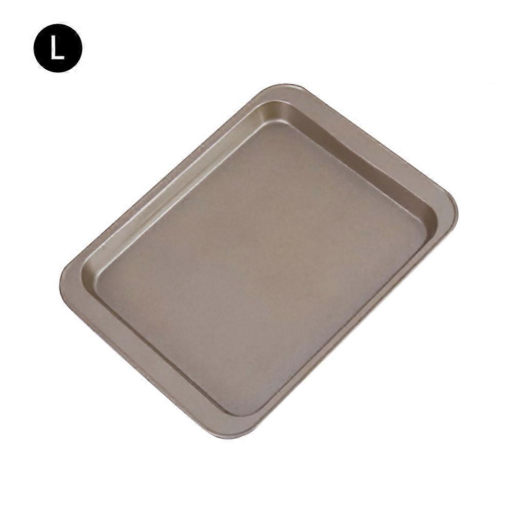 Metallic Rectangular Baking Pan 33 X 23CM Durable Multipurpose Bakeware for Bread and Cakes