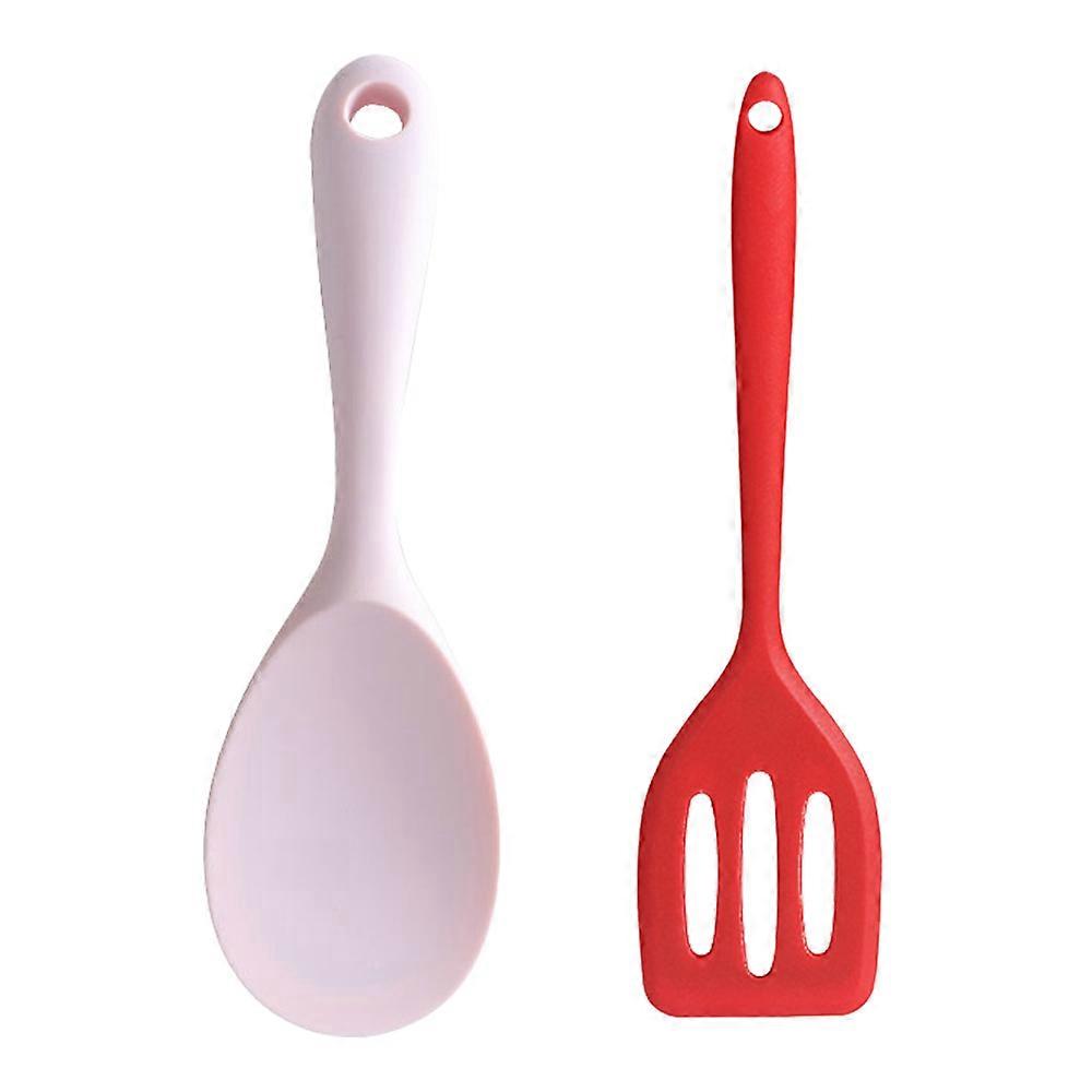 Silicone Kitchen Utensils Set(2 Piece),Cooking Tools ,Withstand High Temperature ,Dishwasher Safe