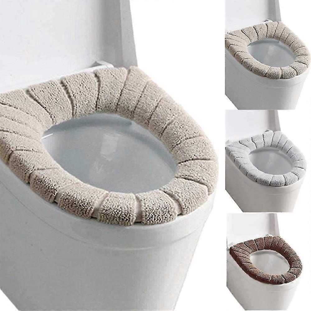 WC-Sitzwärmer - waschbarer, weicher, dickerer WC-Sitzbezug (3 Stück) YGWL