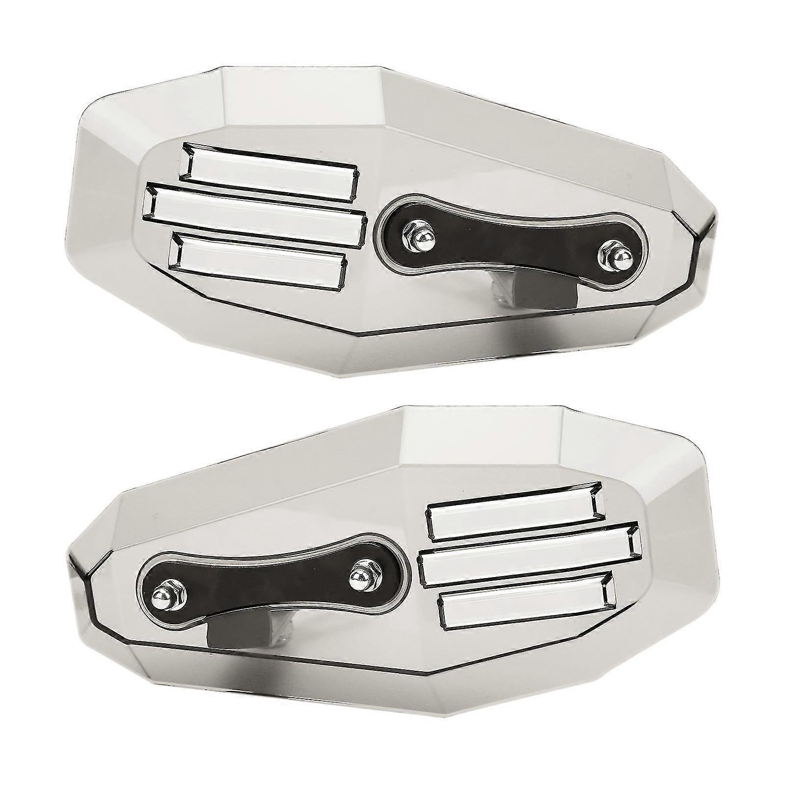Motorcycle Hand Guard - Grey Polycarbonate (2PCS)