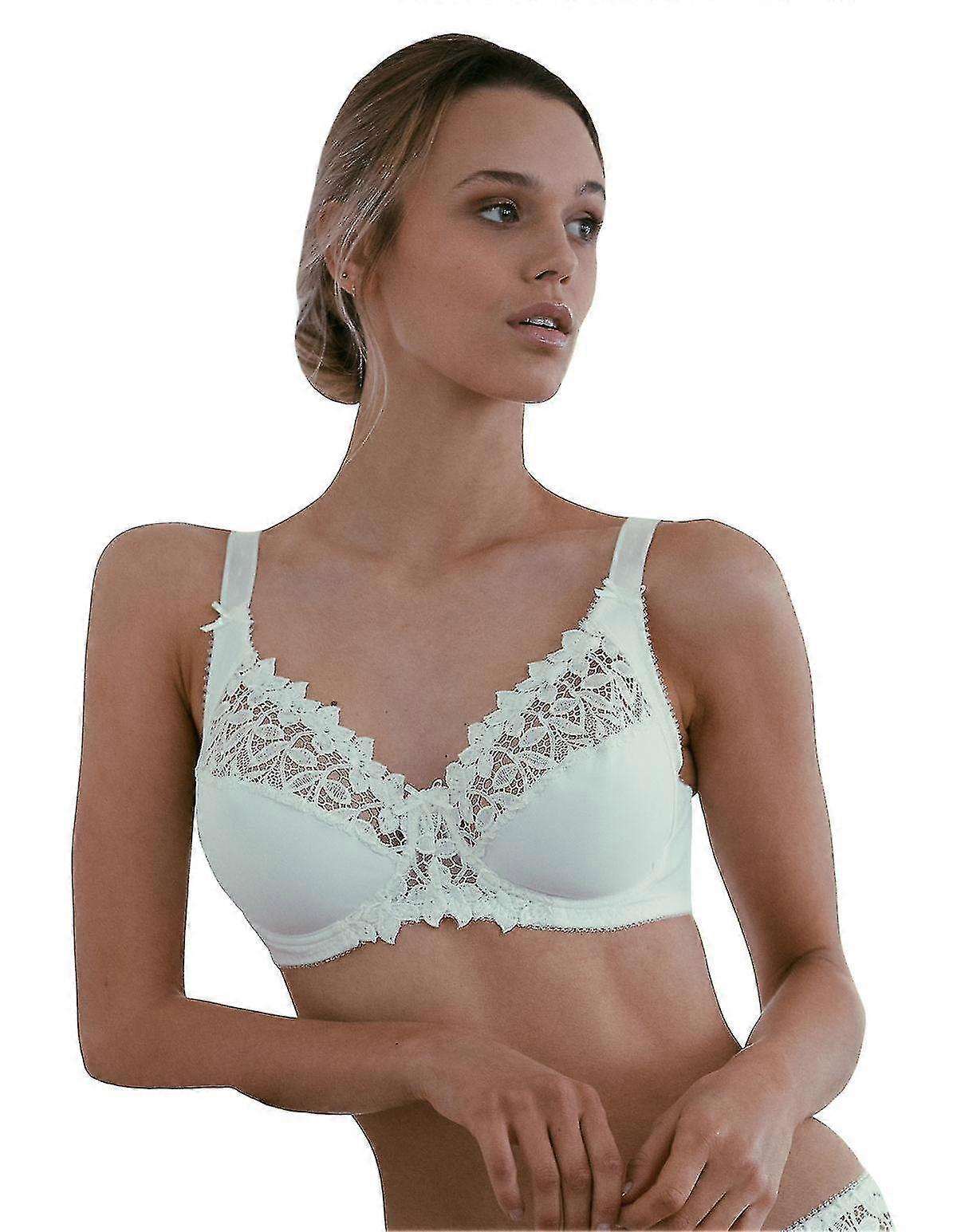 11001-5 Women'S Ivory Underwired Full Cup Bra