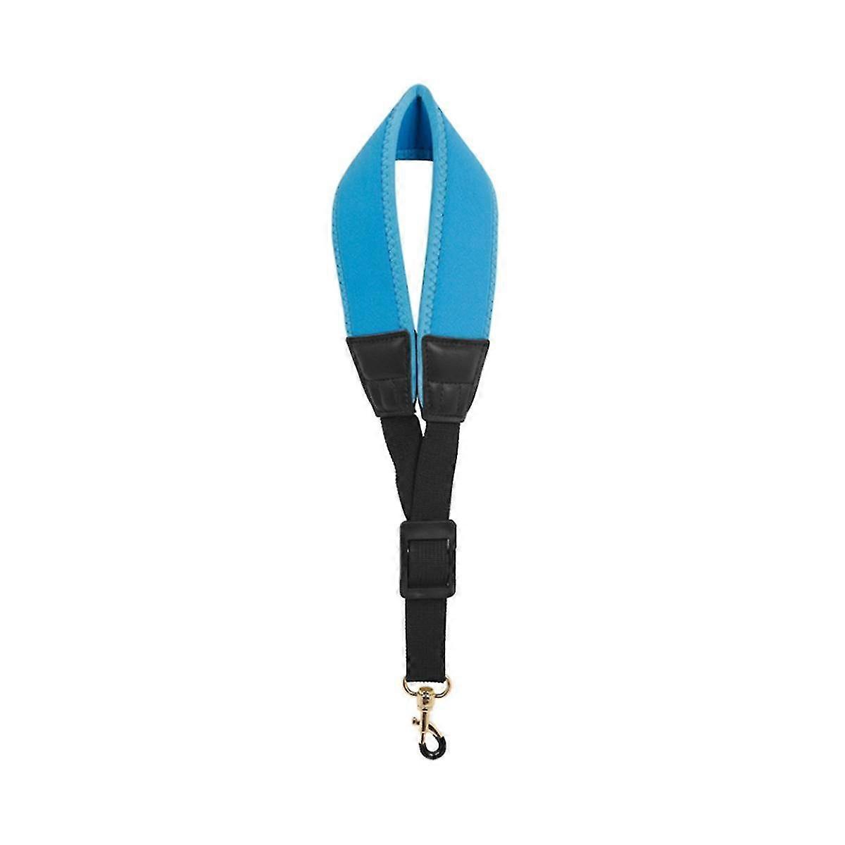 Musical Instrument Accessories Adjustable Saxophone Neck Strap Nylon Sax Strap Hook Effort-saving Shoulder Strap(blue)