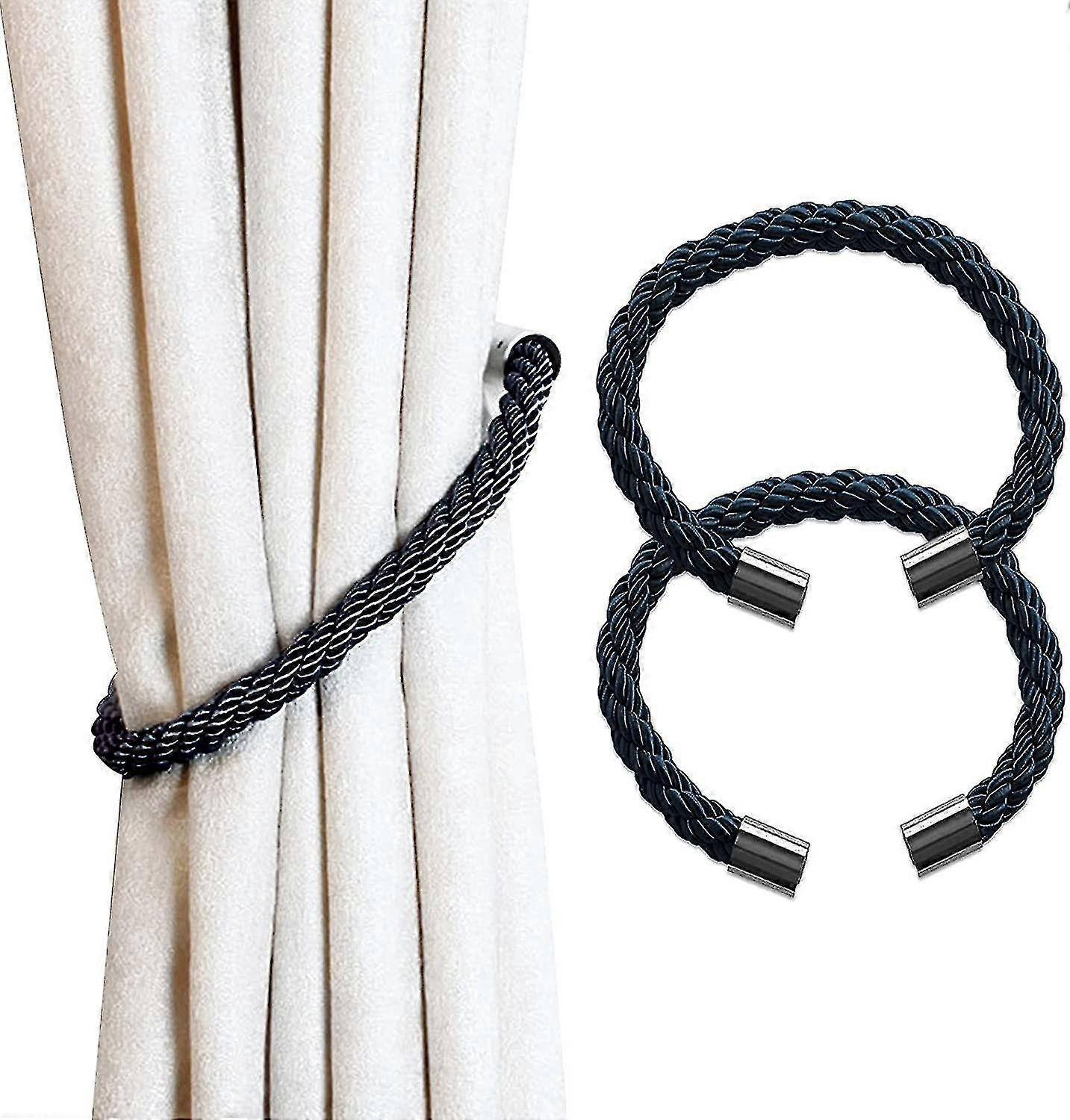 2pcs磁気カーテンタイバックペア磁気カーテンタイバックカーテンカーテンクリップ用タイバック-FCY