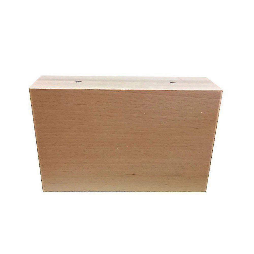 Mueble rectangular de madera blanca pata 9 cm (1 pieza)
