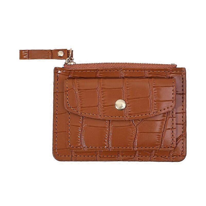 Wallet Crocodile Pattern Leather Wallets Hasp Solid Multi-Cards Holder Women Lady Purse Coin Short Purses Slim Small Wallet Zipper Hasp