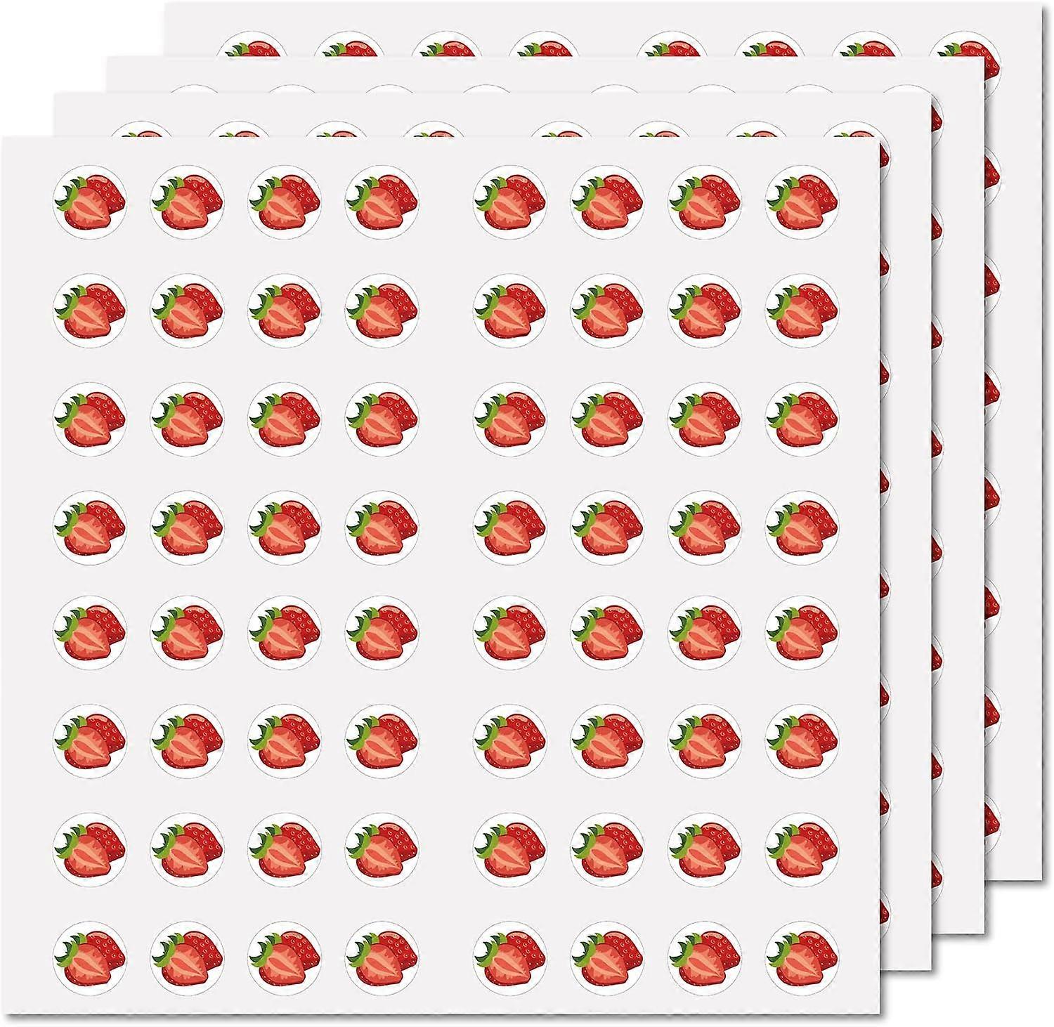 512pcs Strawberry Planner Stickers Self-Adhesive Stickers with Planners Journals Agendas DIY Calendar Crafting Tabs Events Flags 8 Sheets Decoration f