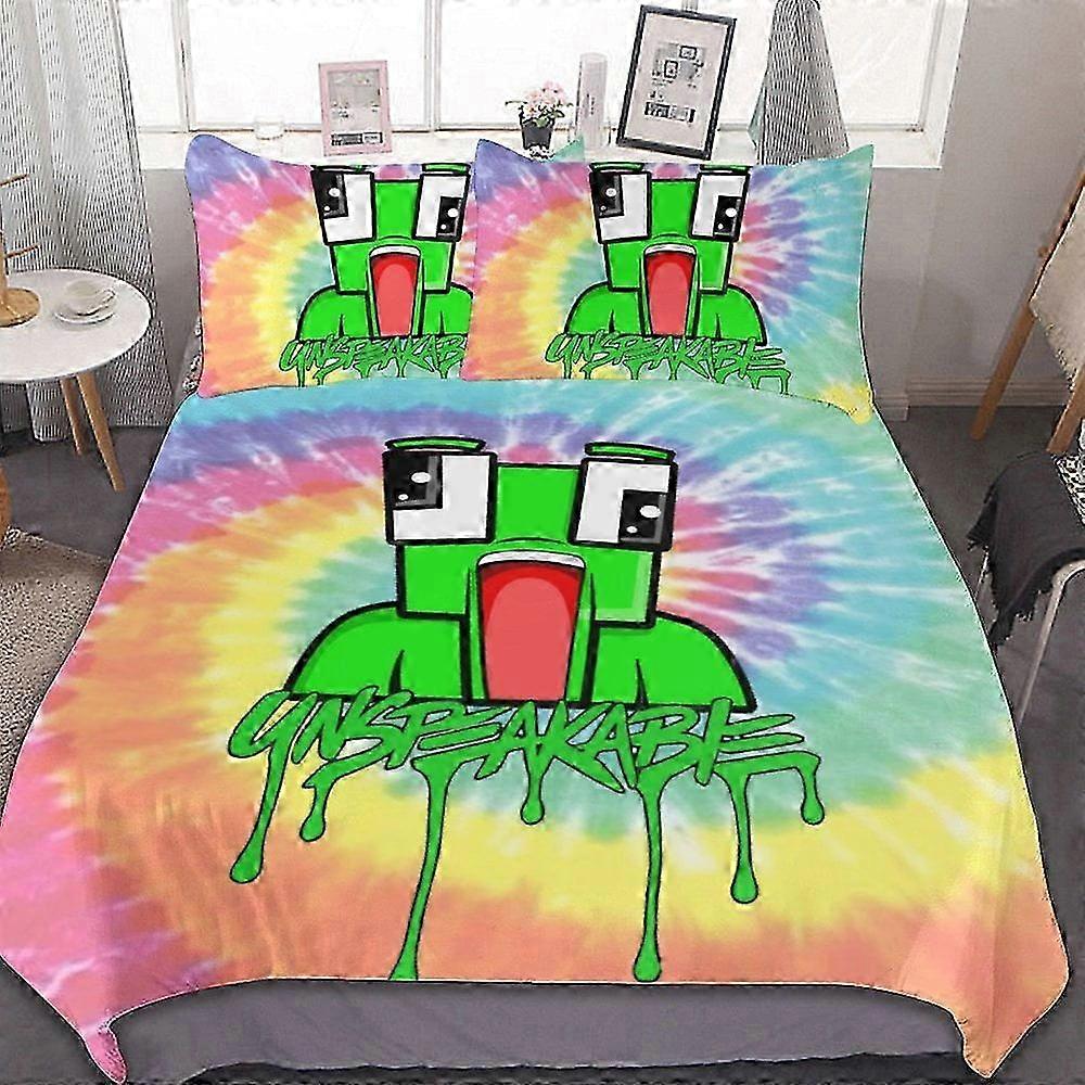 Bed Sheets Anime Unspeakable Bedding Sets 3 Pieces, Lightweight Breathable with 1 Duvet Cover + 2 Pillowcases Multiple sizes to choose from