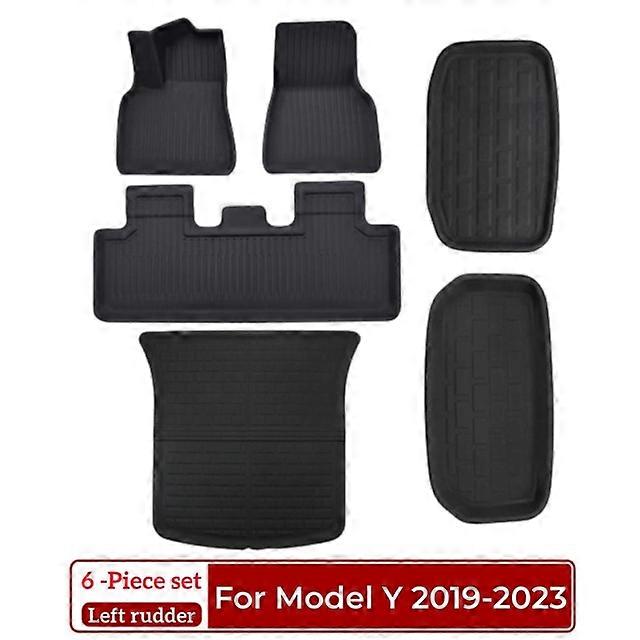 Fit Model Y Model 3 Floor Mats 2017-2023 Trunk Mats Storage Mats 3D XPE Premium All Weather Anti-Slip Waterproof Floor Liners
