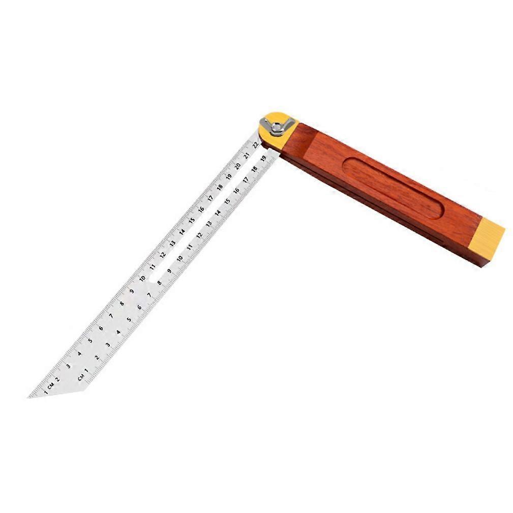 360 Degree Adjustable Angle Ruler High Precision Woodworking Angle Sliding Steel Metric Ruler Suitable for Combined Measuring Tools