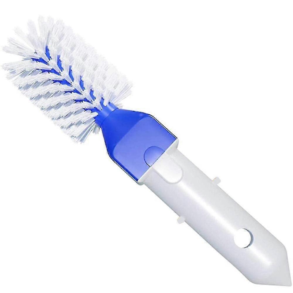 Auspicious-corner Brush For Pool, Spa, Step And Tile, Swimming Pool Cleaning, Corner Spa For Brushing Pool And Spa Corners, 1 Piece, Blue+white