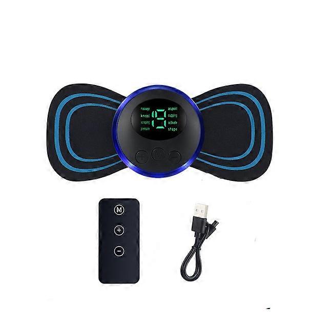 LCD Display EMS Neck Stretcher Electric Massagers Cervical Vertebra Massagers Patch for Muscle Pain Relief and Shoulder Relaxation