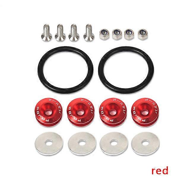 Tuning Car Universal Quick Release Fasteners with Logo Aluminum Bumper Quick Release Fasteners Fender Washers
