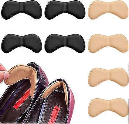 4 pairs of heel insoles to prevent chafing, heel stickers, heel shoe adjustment, heel length insoles