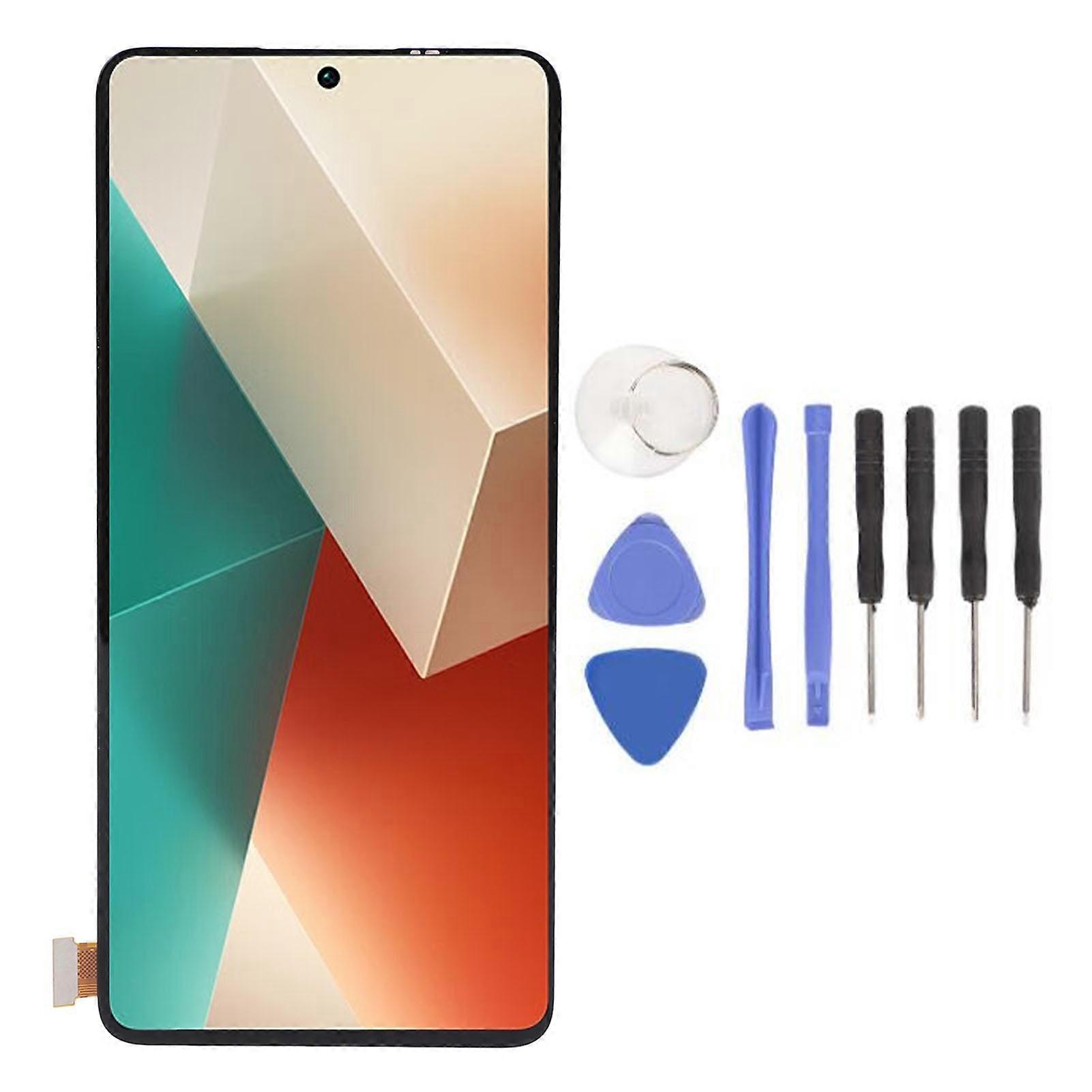 6.67in Phone LCD Screen Replacement 120Hz Anti Scratch Fast Response Phone Touch Screen Digitizer Assembly for NOTE 13 4G