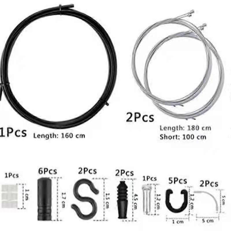 Color set bicycle mountain bike brake line pipe/shift line pipe/feed line cap V disc brake universal (shift line pipe set (one set))