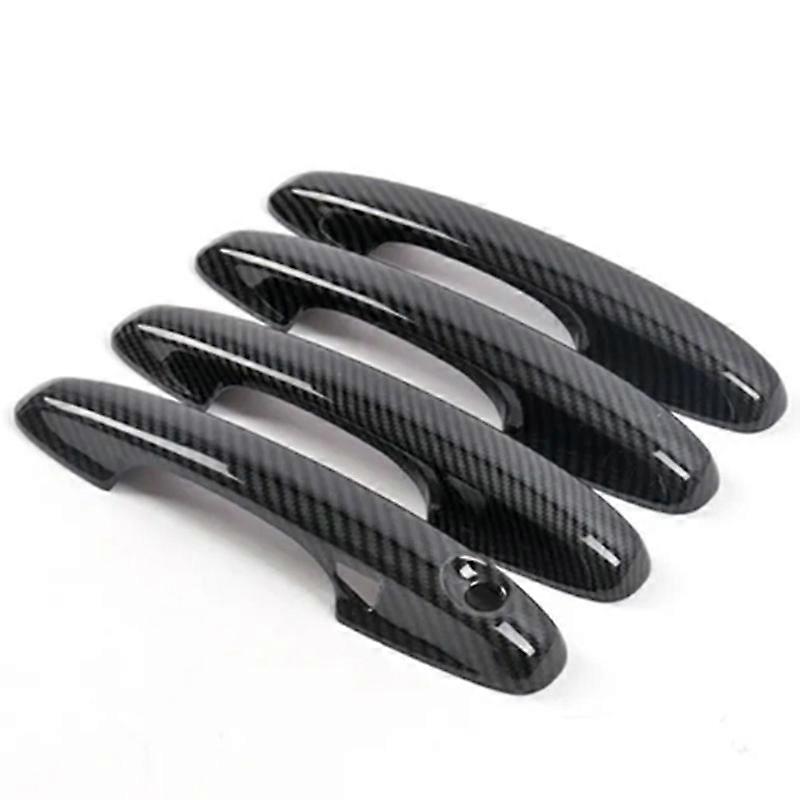Suitable For 18-19 Ford Focus Mk4 Handle Carbon Fiber Grain Road Door Handle Shell Door Sequins Cover