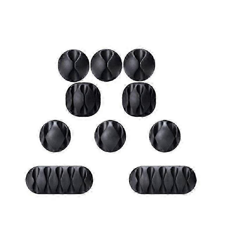 12pcs Desktop Cable Fastener Set Multi-Hole Wire Fixer Bobbin Winder Combination Winding Tool