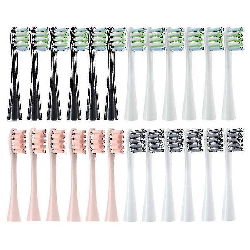 6 stk erstatningsbørstehoder for Oclean X / X Pro / Z1 / F1 / One / Air 2 /se Sonic elektrisk tannbørste Dupont Soft-MXBC