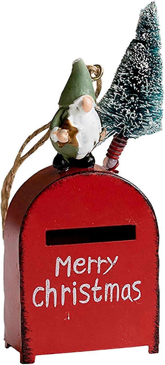Mini Christmas Mailbox - Christmas Dwarf Elf Envelope Box Decorative Gift Card Boxes, Small Storage Case(1Pcs)