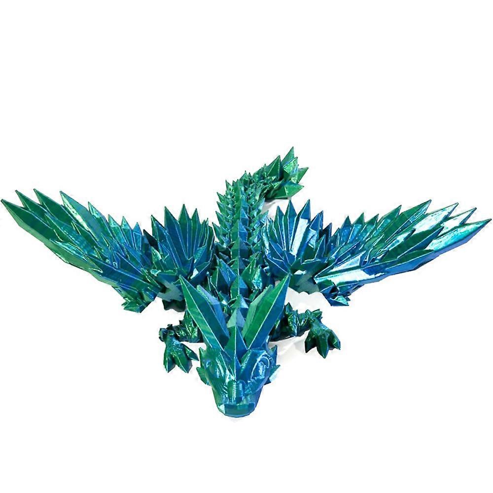 2024 new products 3D printed gem flying dragon ornament gift deformed doll environmentally friendly crystal dragon ornament toy