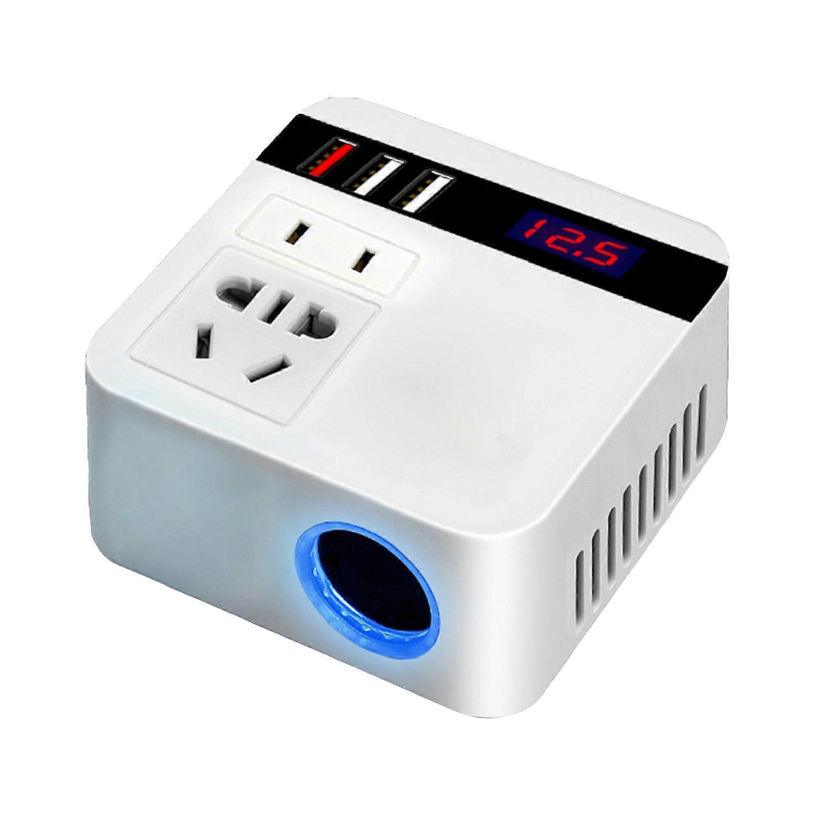 Power Converter Fast Charging High Compatibility QC 3.0/USB 100W 12V 24V to 110V 220V Car Inverter for Notebook