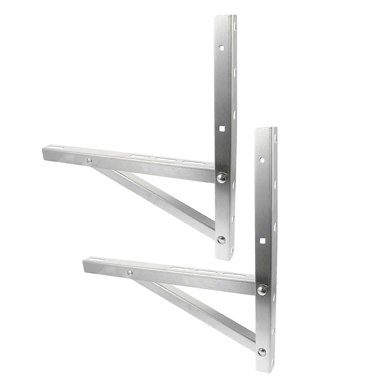 2PCS 1-1.5P Folding Window Air Conditioner Support Stainless Steel Triangle Rack