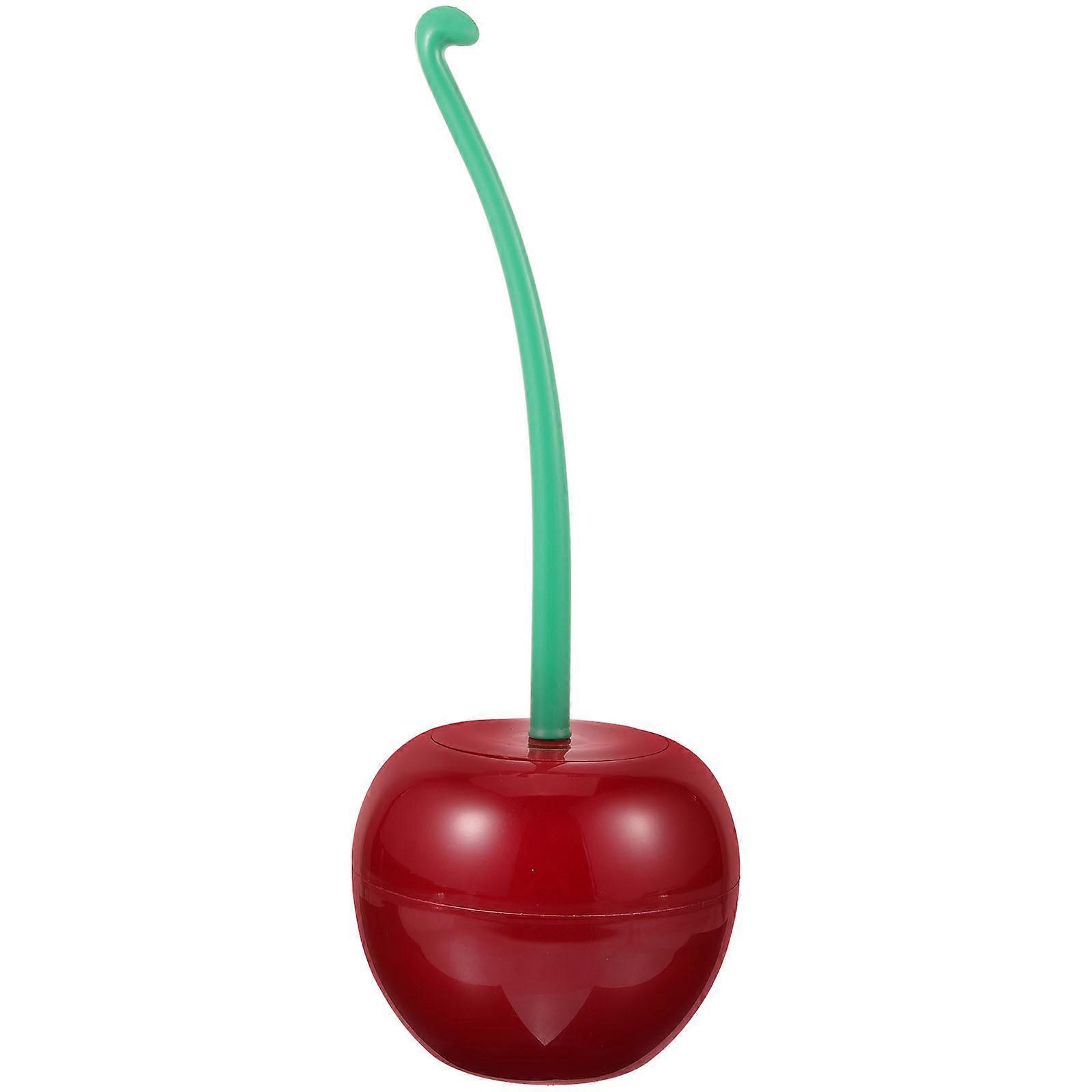 Kirsikka wc sivellin asettaa WC puhdas WC harja luova muovinen wc harja punainen harja pää