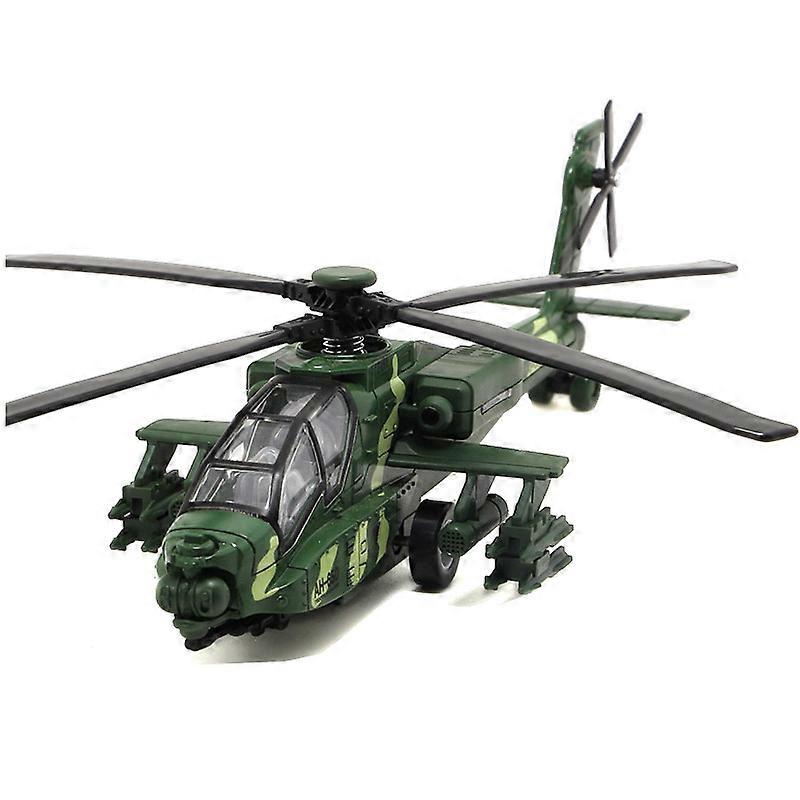 Helicopter Model Alloy Armed Fighter Simulation Model